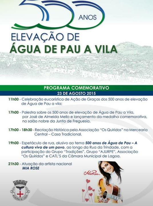 500 anos Agua de Pau