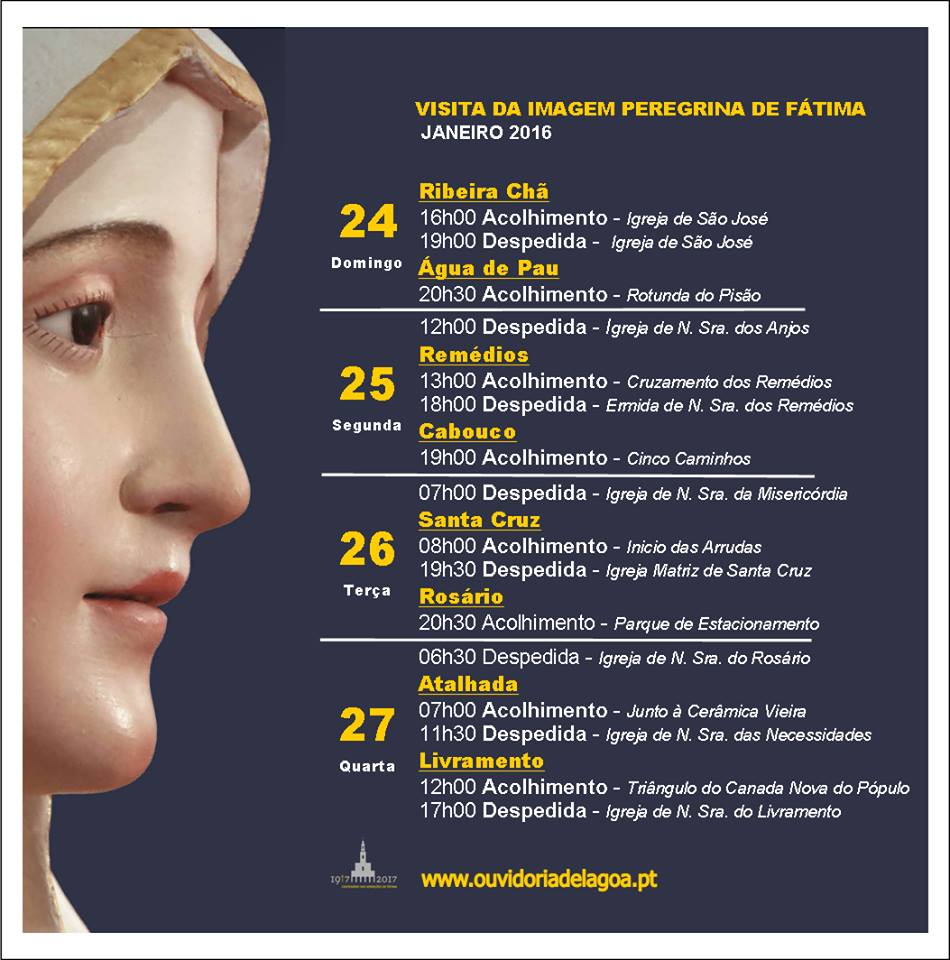 Visita de Nossa Snehora Fatima Lagoa